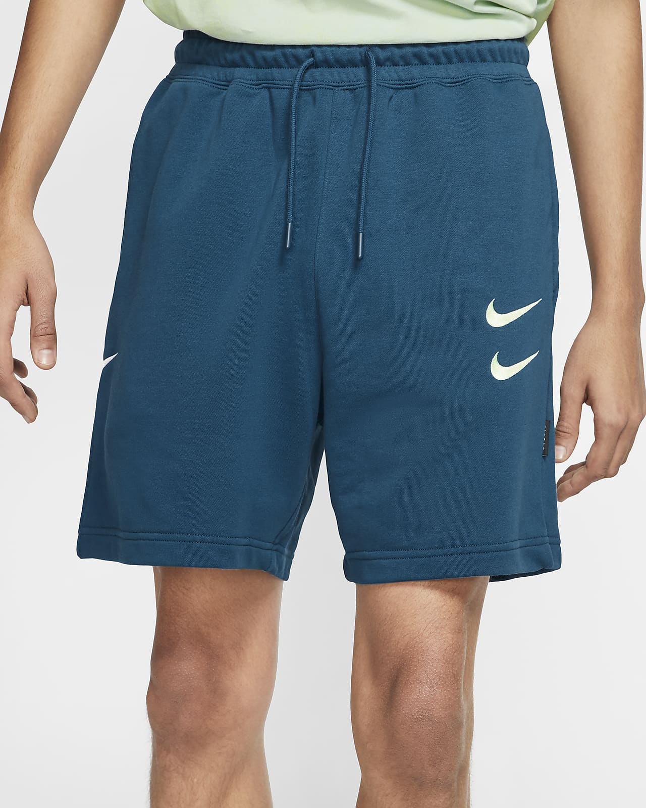 double swoosh french terry shorts