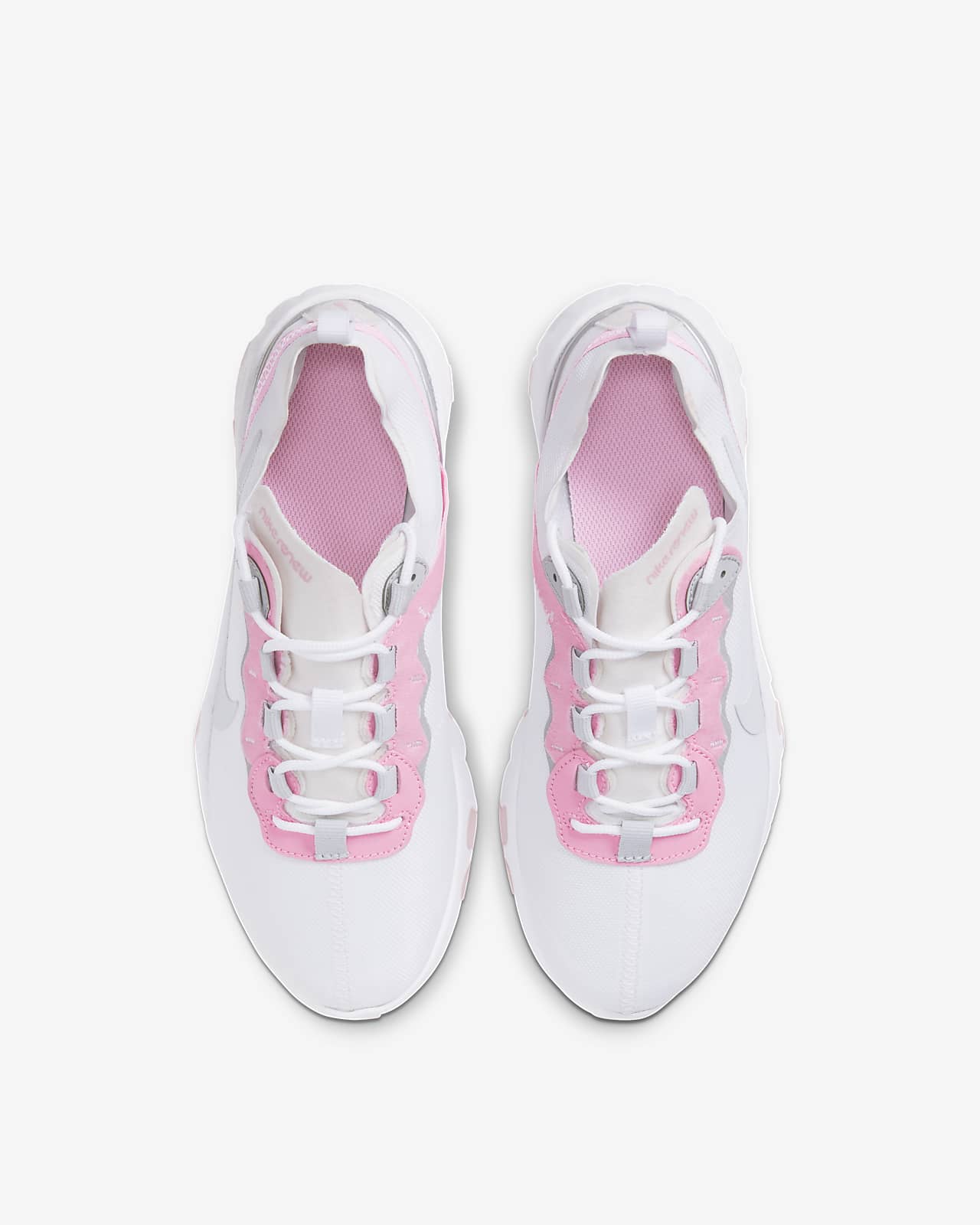 nike renew element 55 pink and white