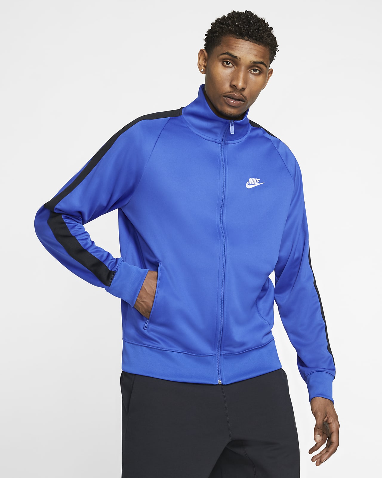 Chamarra de calentamiento tejida para hombre Nike Sportswear N98. Nike.com