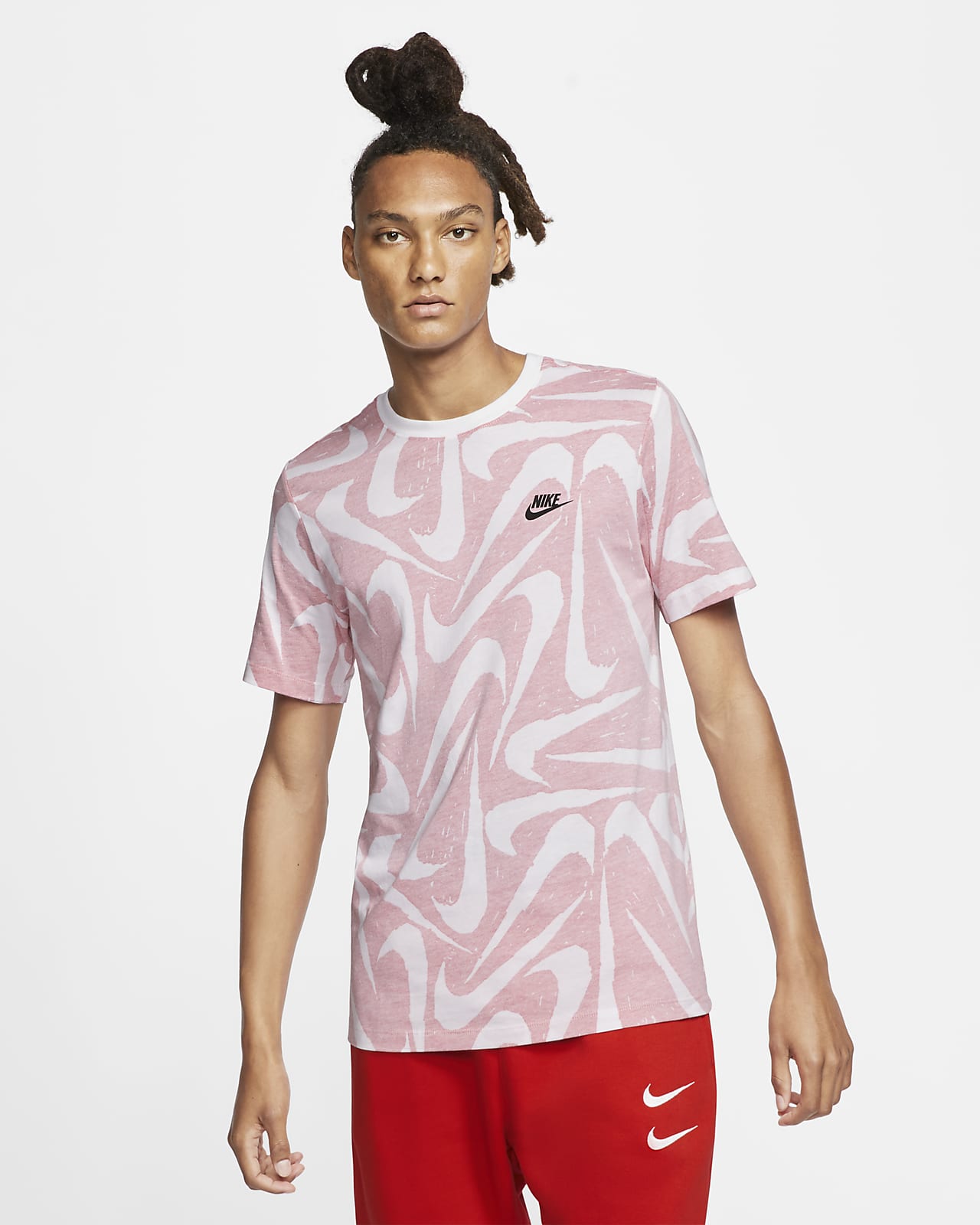 t shirt rose homme nike