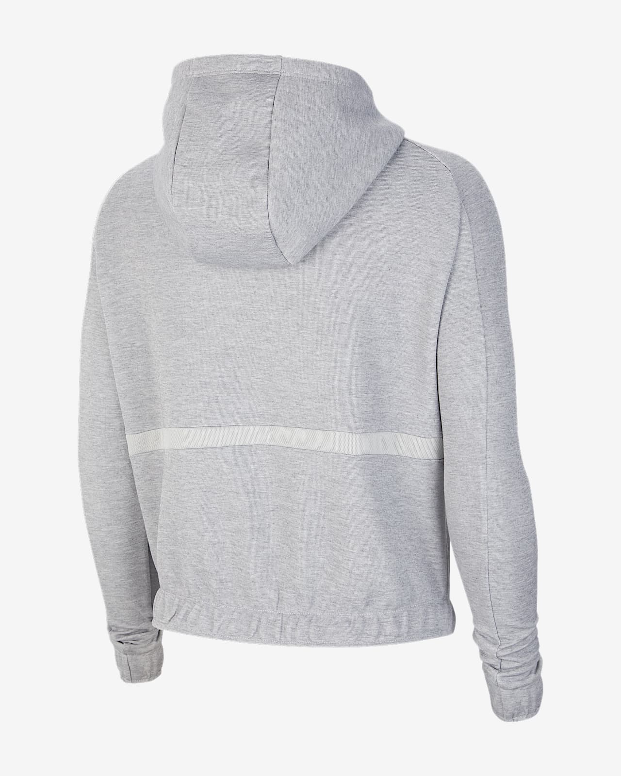 nike cropped zip up hoodie
