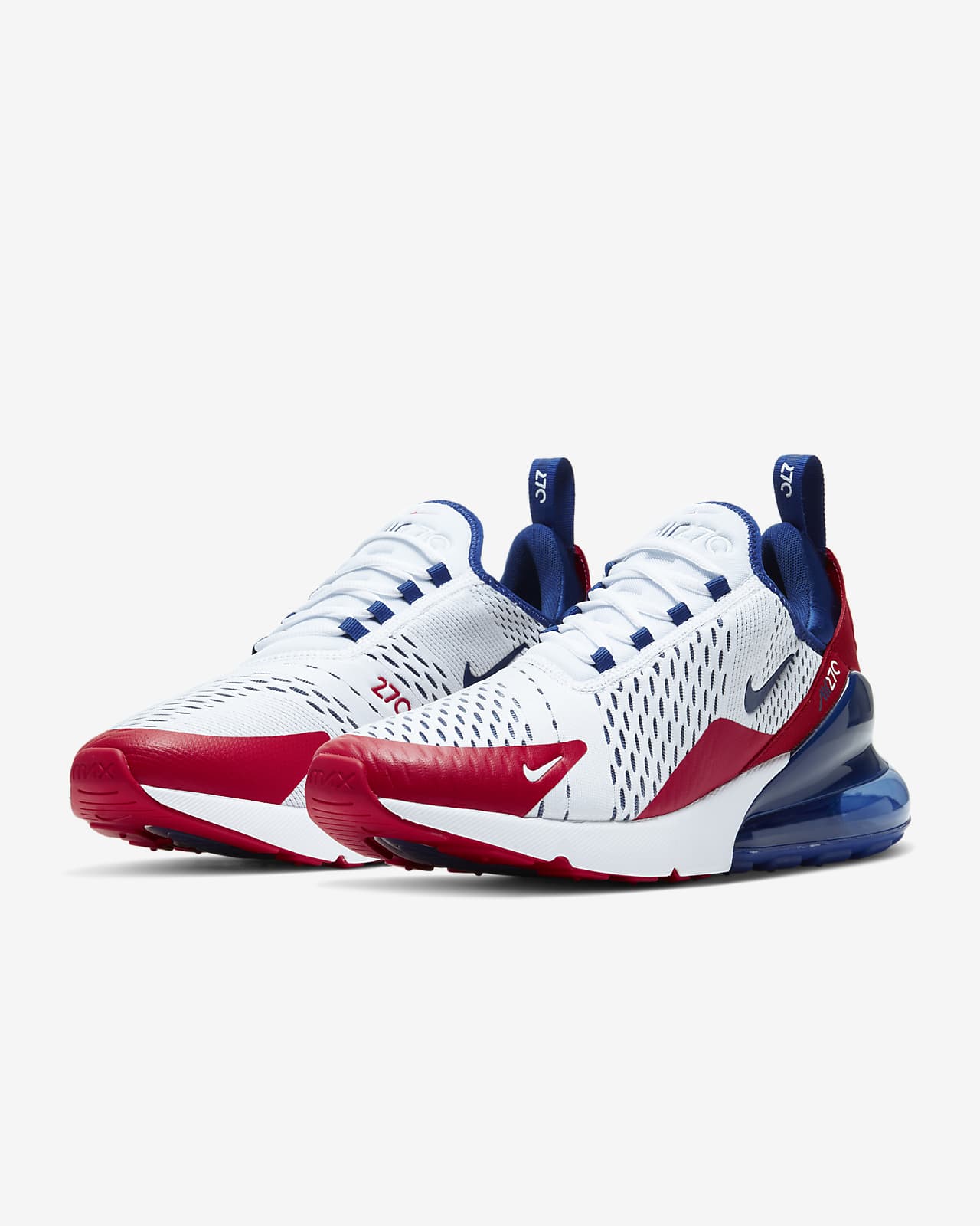 nike air max 27 mens red and white