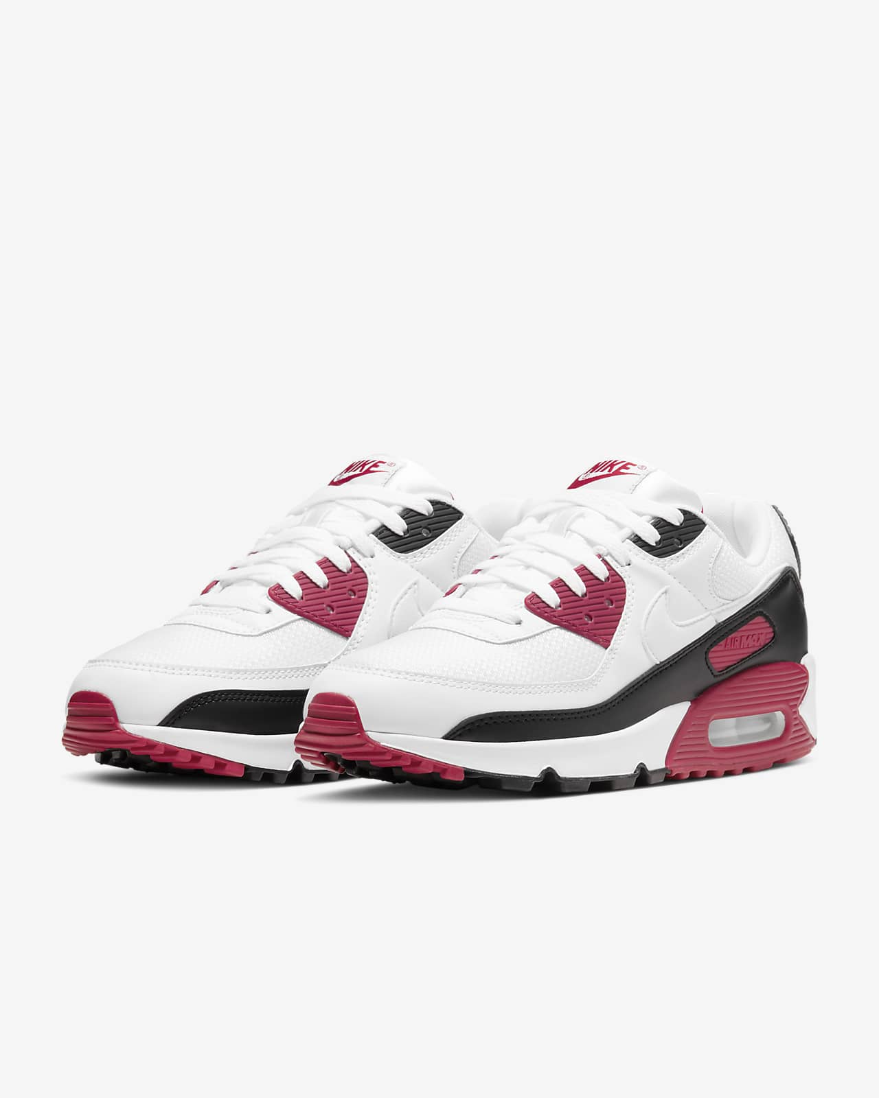 mens nike air max 90 red and white