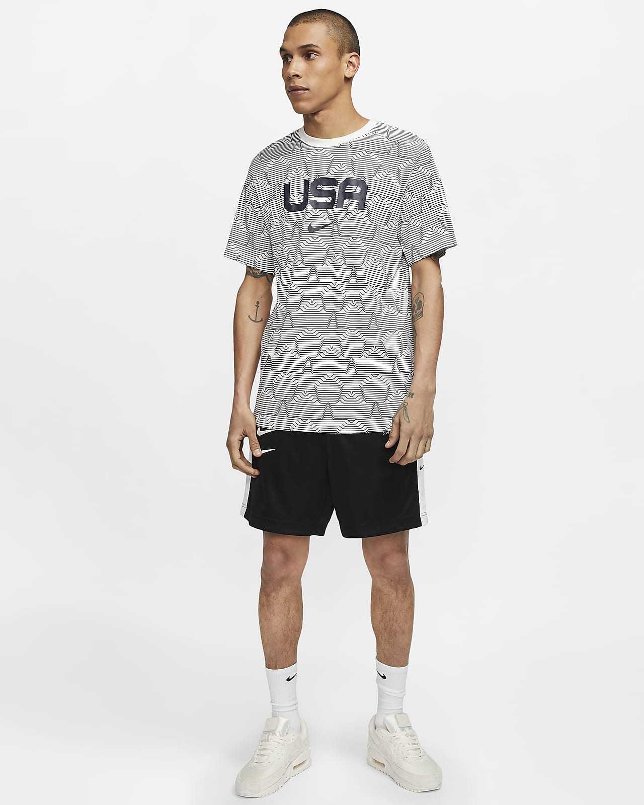 nike acg all over print shirt