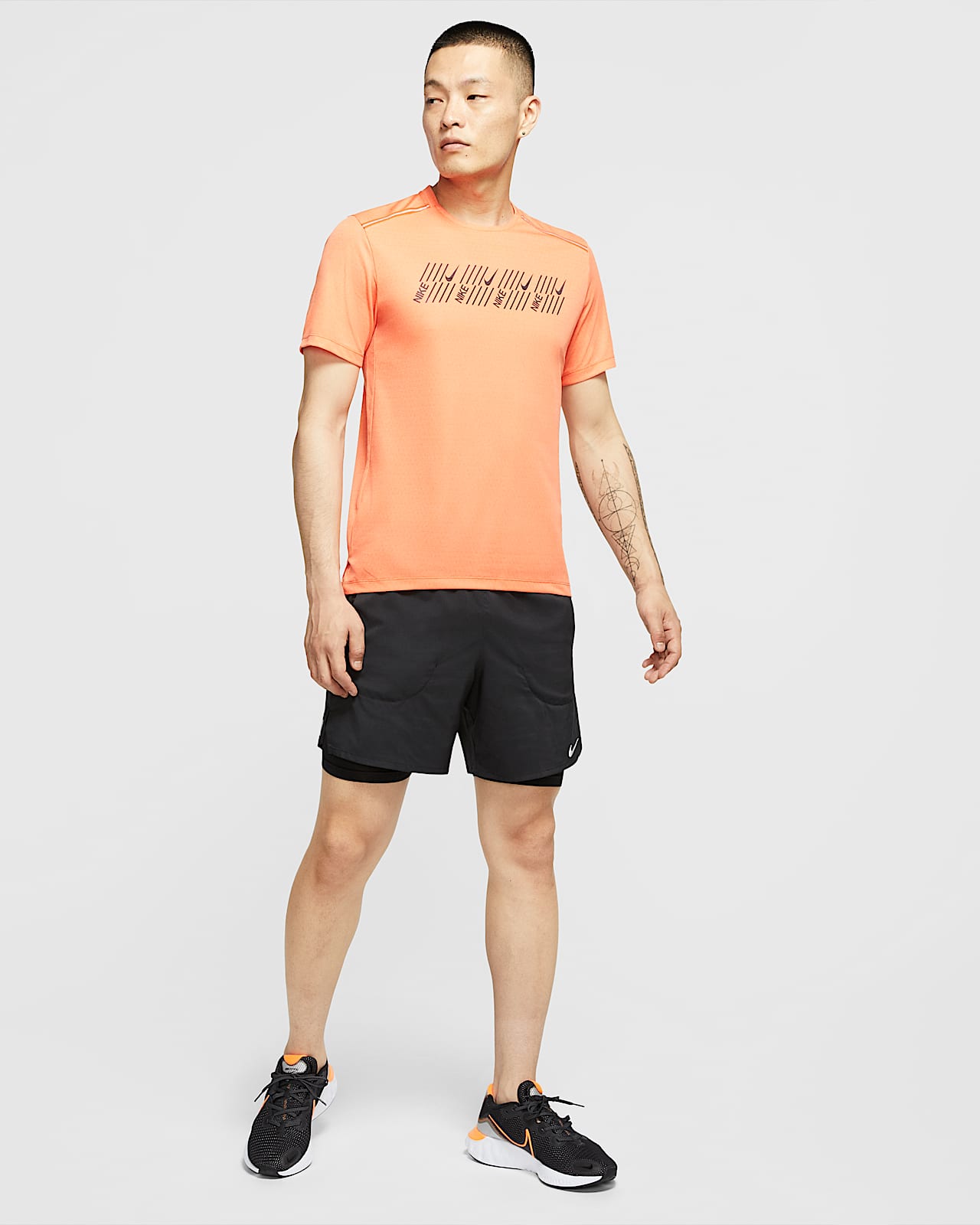 nike crew running shorts