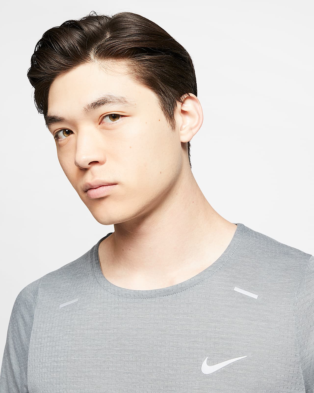 nike grey running top