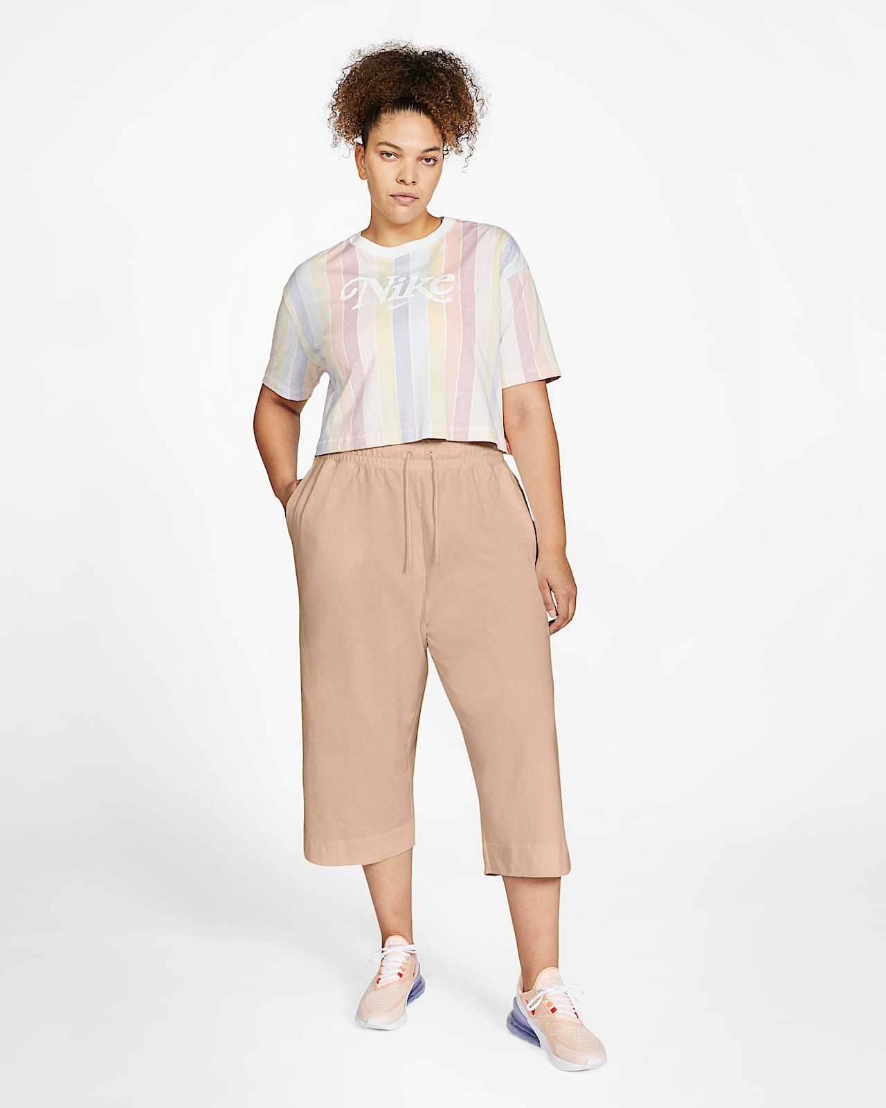 plus size nike capris