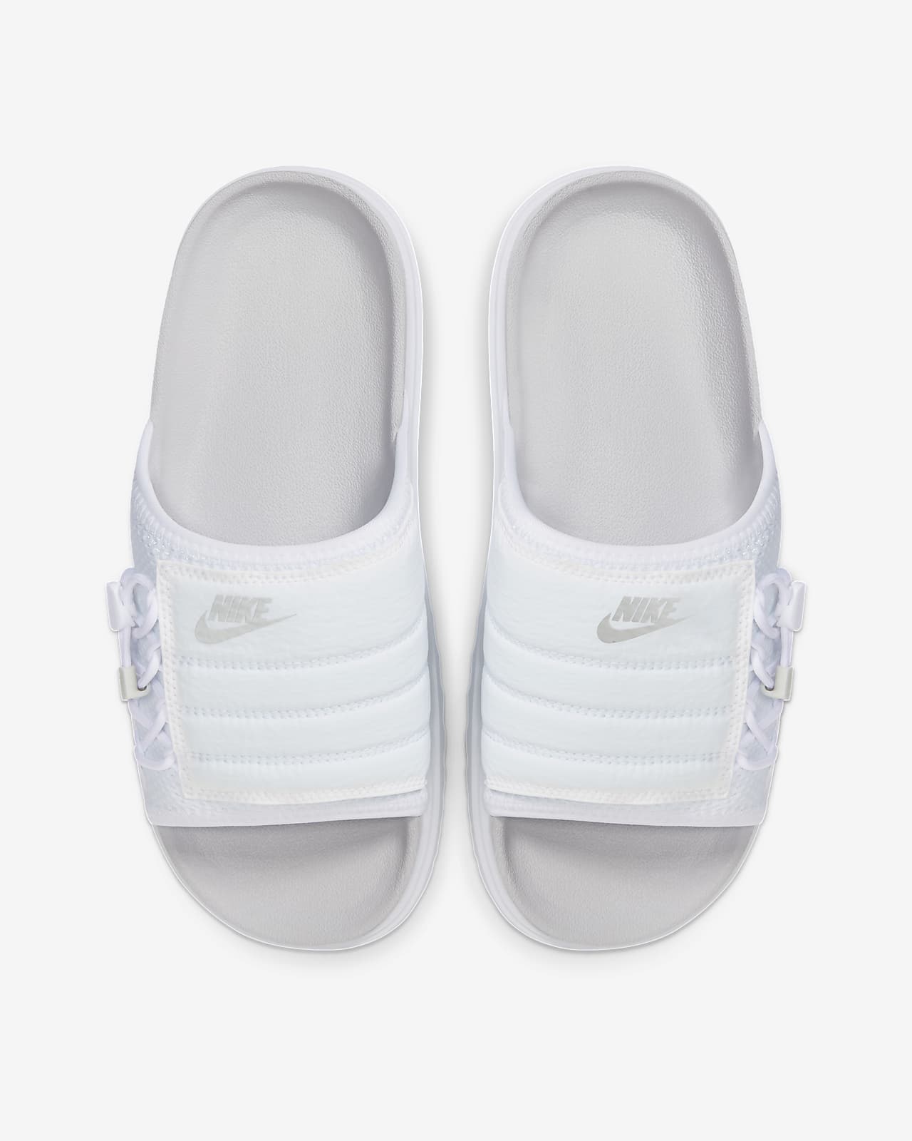 claquettes nike blanches