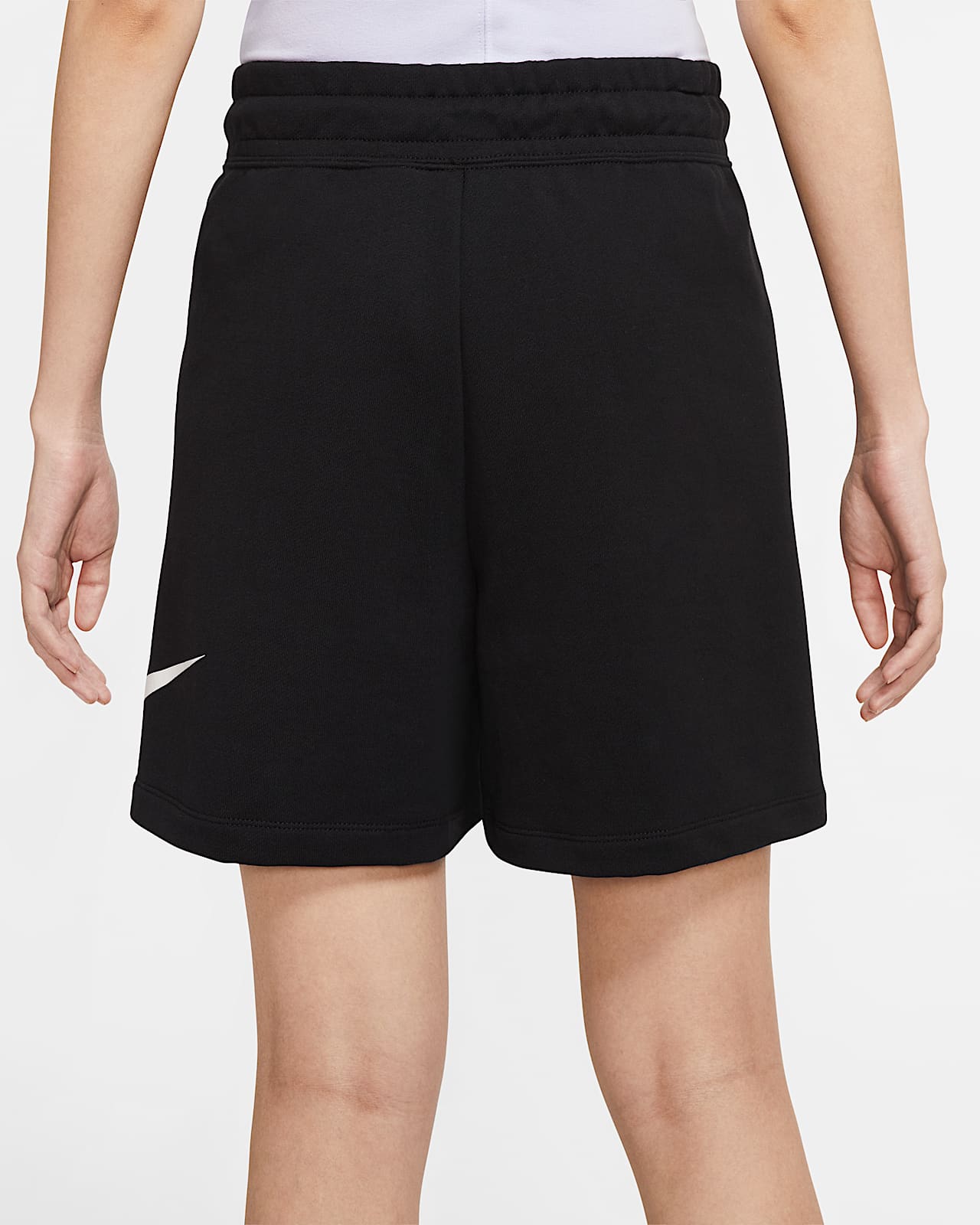 women's nike swoosh french terry shorts
