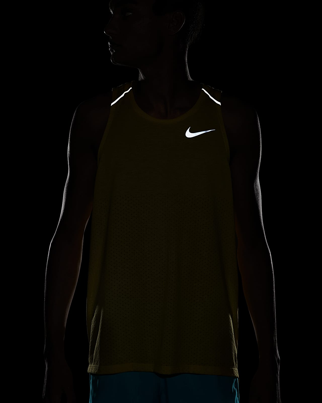 men's nike breathe rise 365 running tank