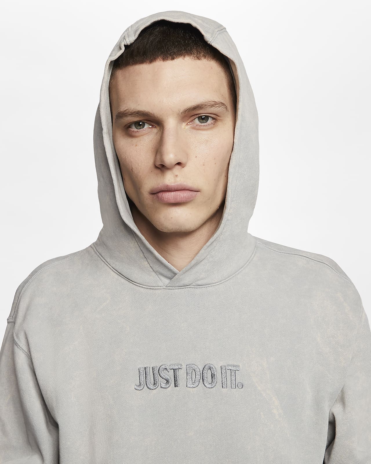 nike just do it washed hoodie