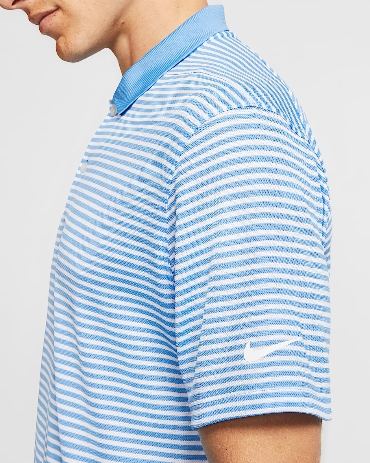 nike dri fit victory stripe polo