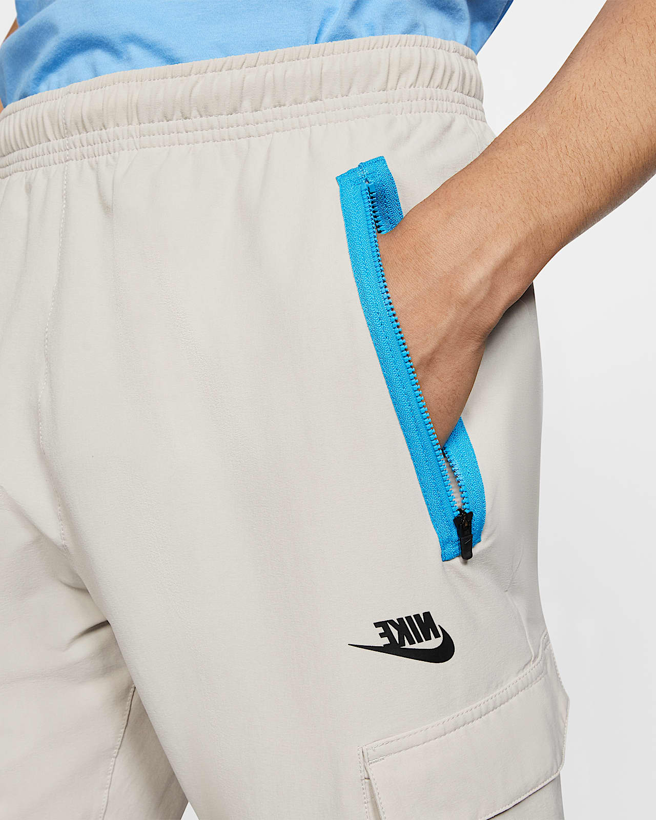 men's woven cargo trousers