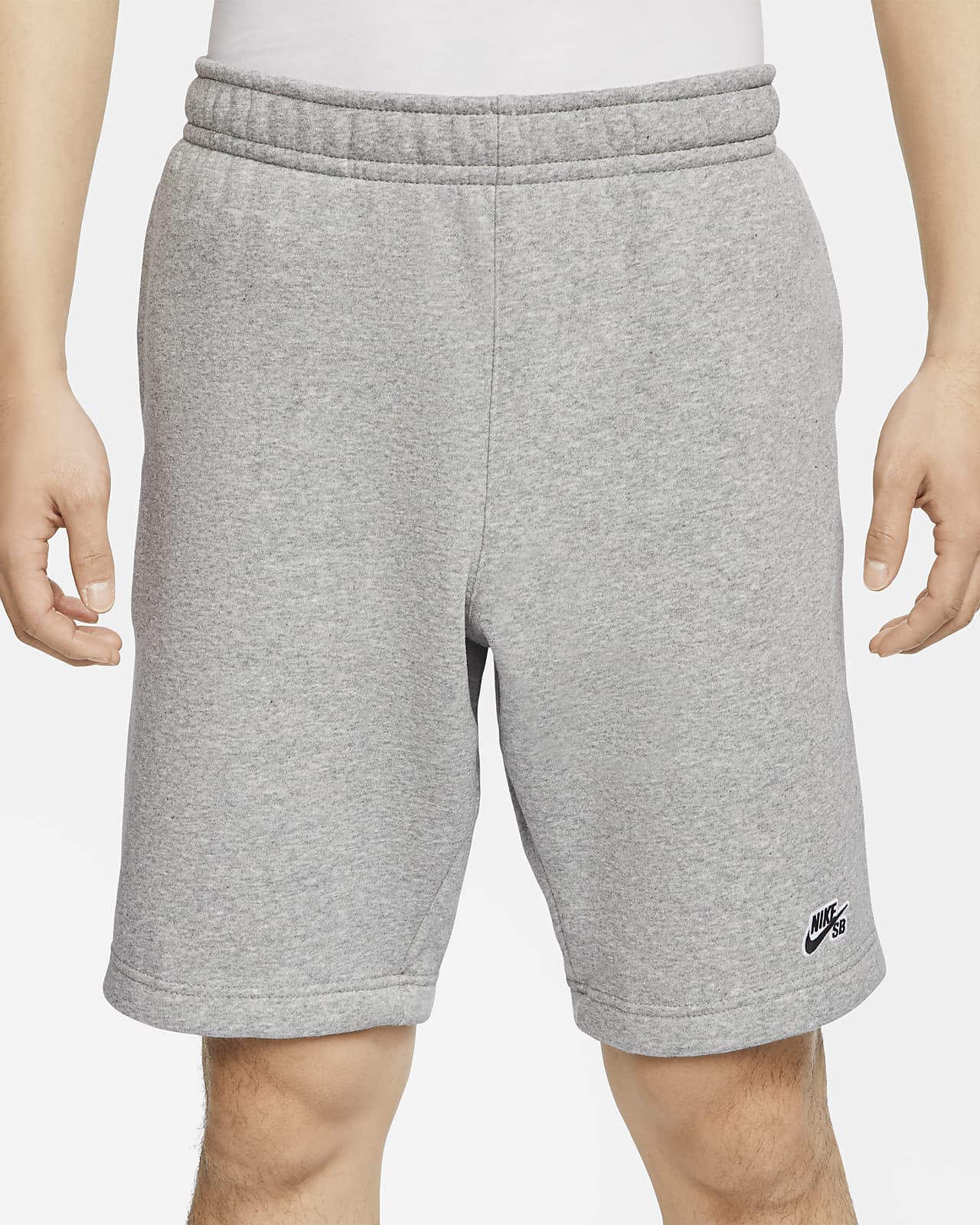 nike sb icon gray mens sweat shorts