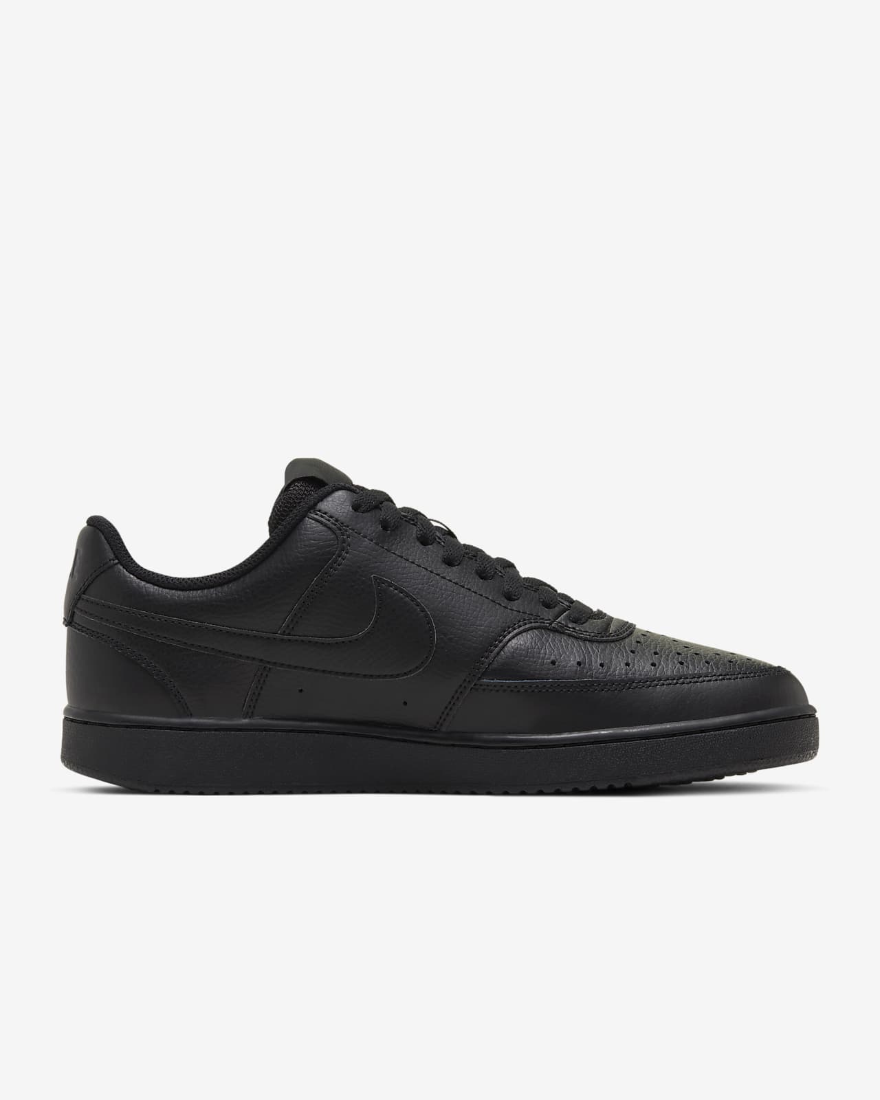 nike men's court vision low shoes - black