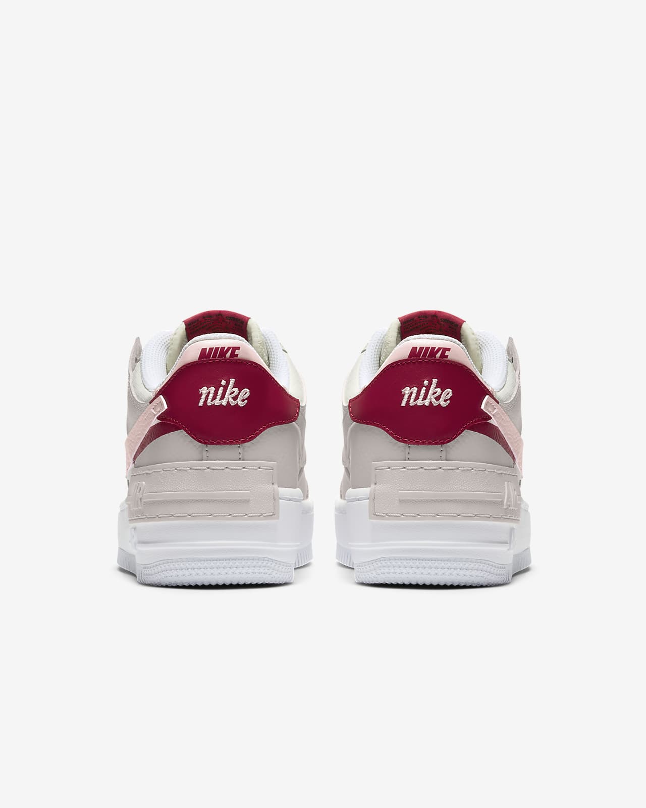 nike air force shadow red and pink