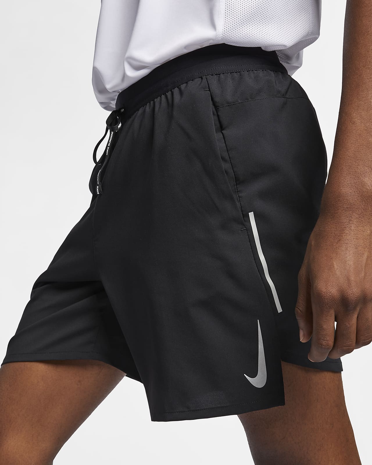 nike running shorts with zipper in back