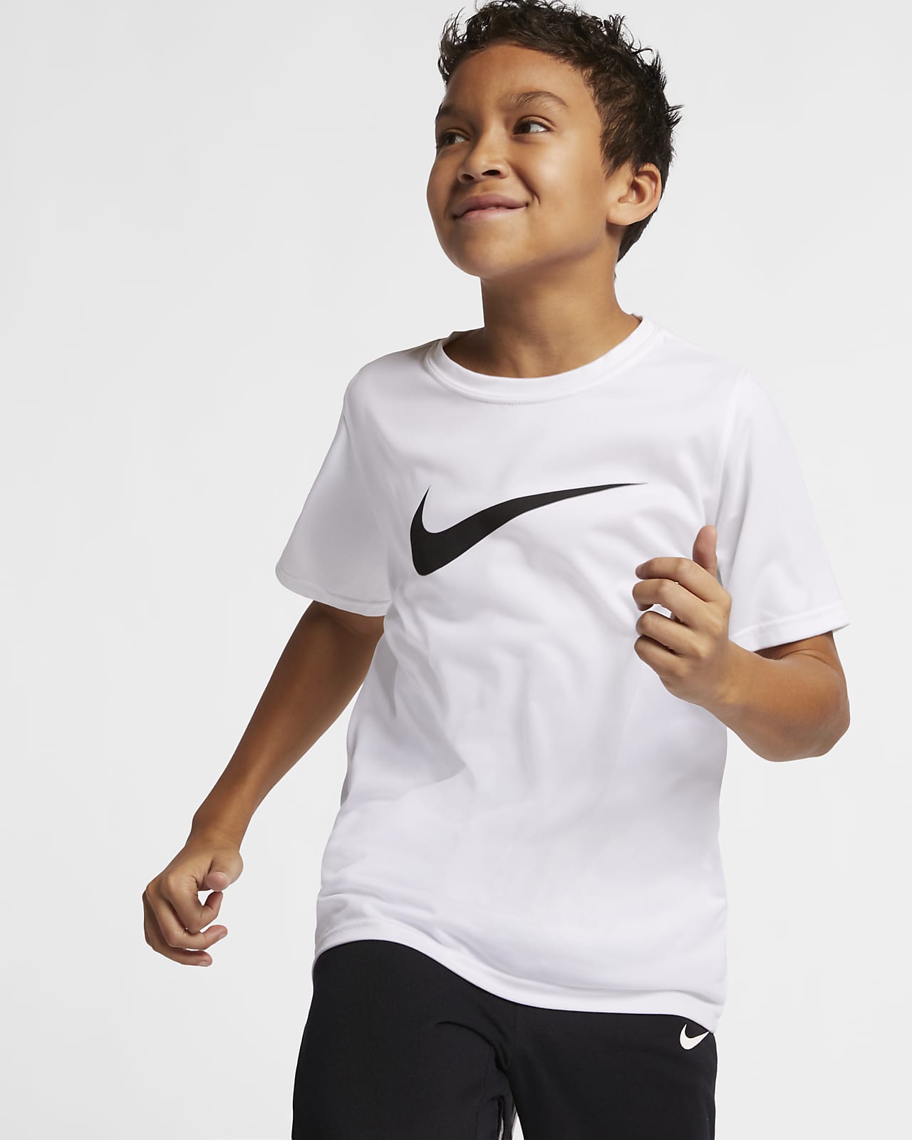 Corredor Alegre voltaje Nike Dri-FIT Big Kids' Swoosh Training T-Shirt. Nike.com