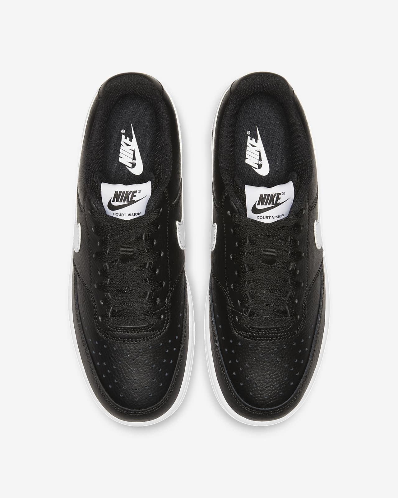 black nike court shoes