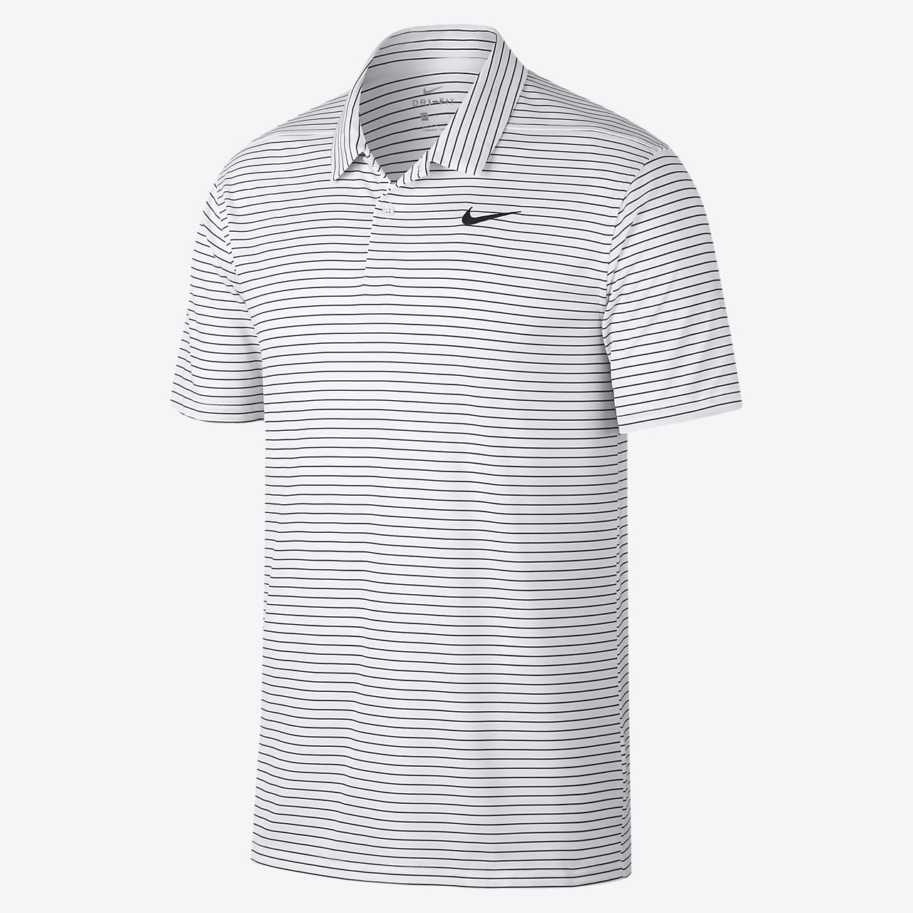 nike dri fit striped polo