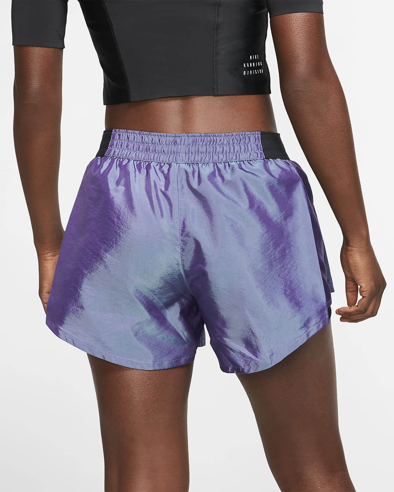 purple nike running shorts