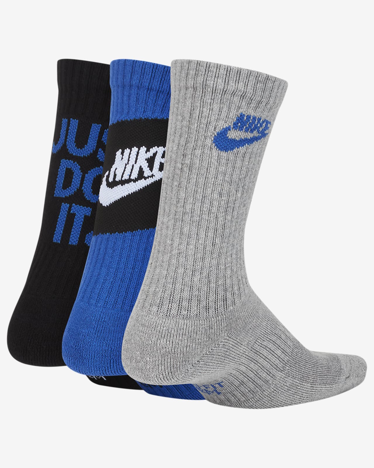 boys white nike crew socks