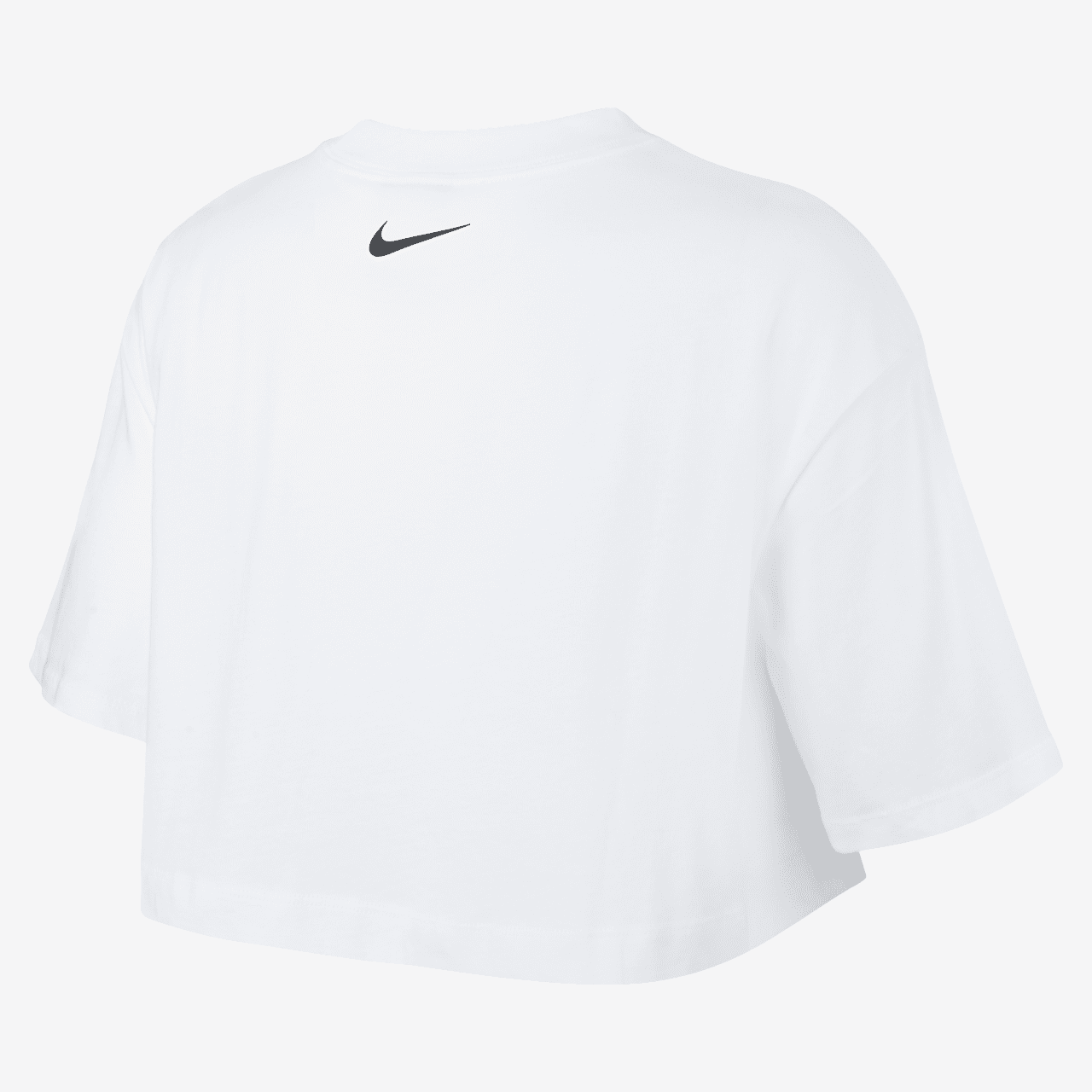 white nike crop top