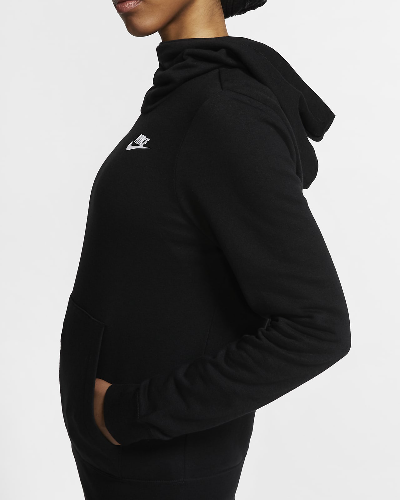 Sudadera con capucha de tejido Fleece y cuello en embudo para mujer Nike  Sportswear. Nike.com