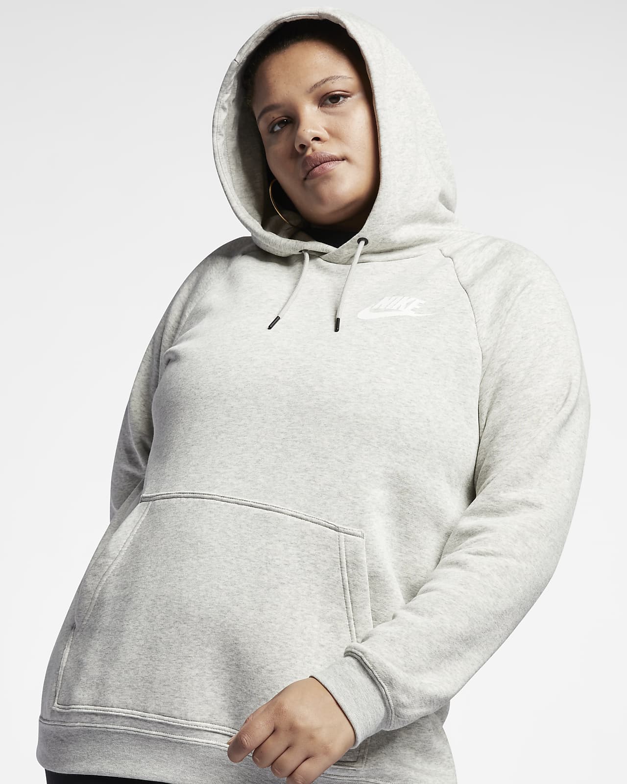 nike women's plus size sportswear rally hoodie