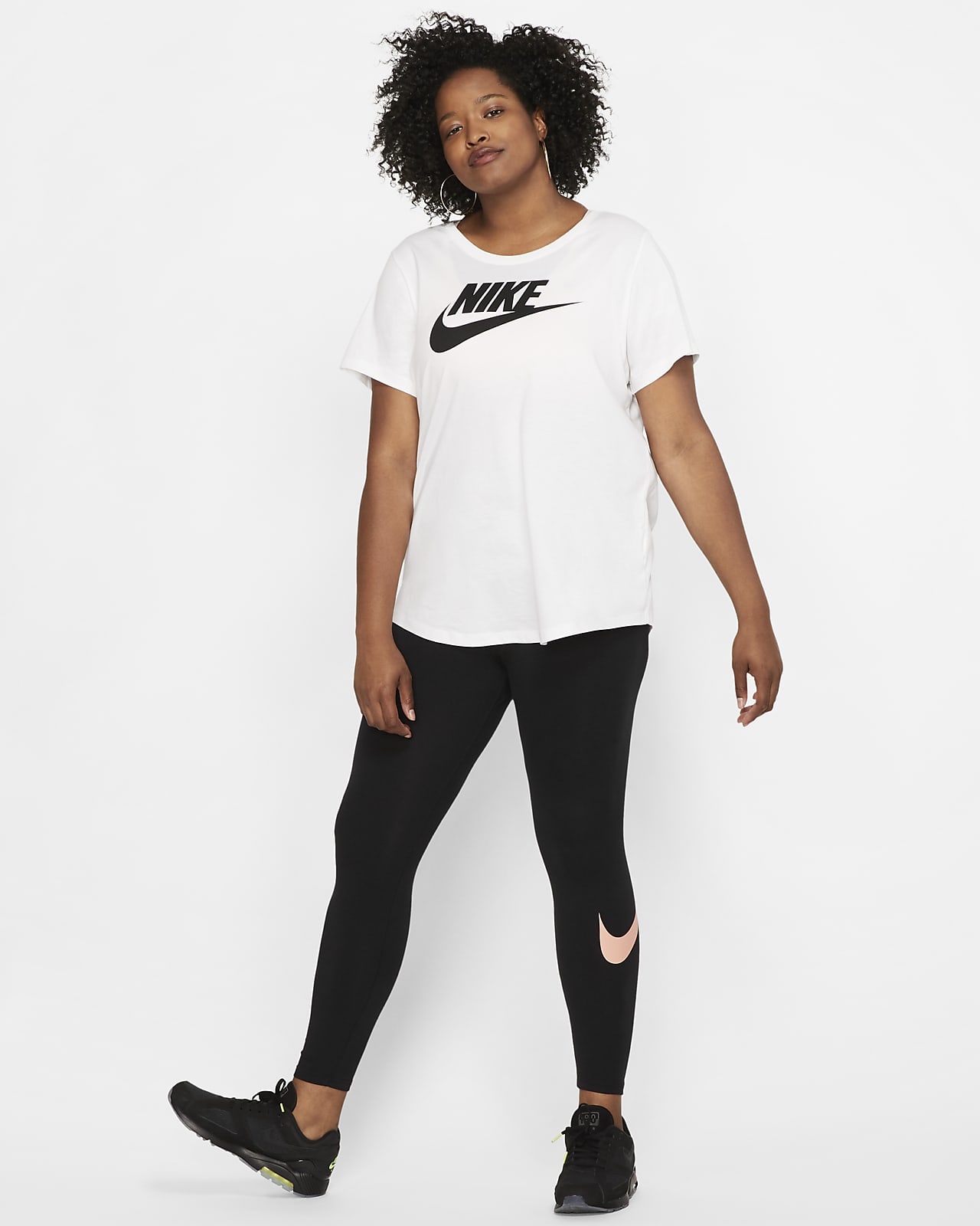 nike sportswear essential top ss plus