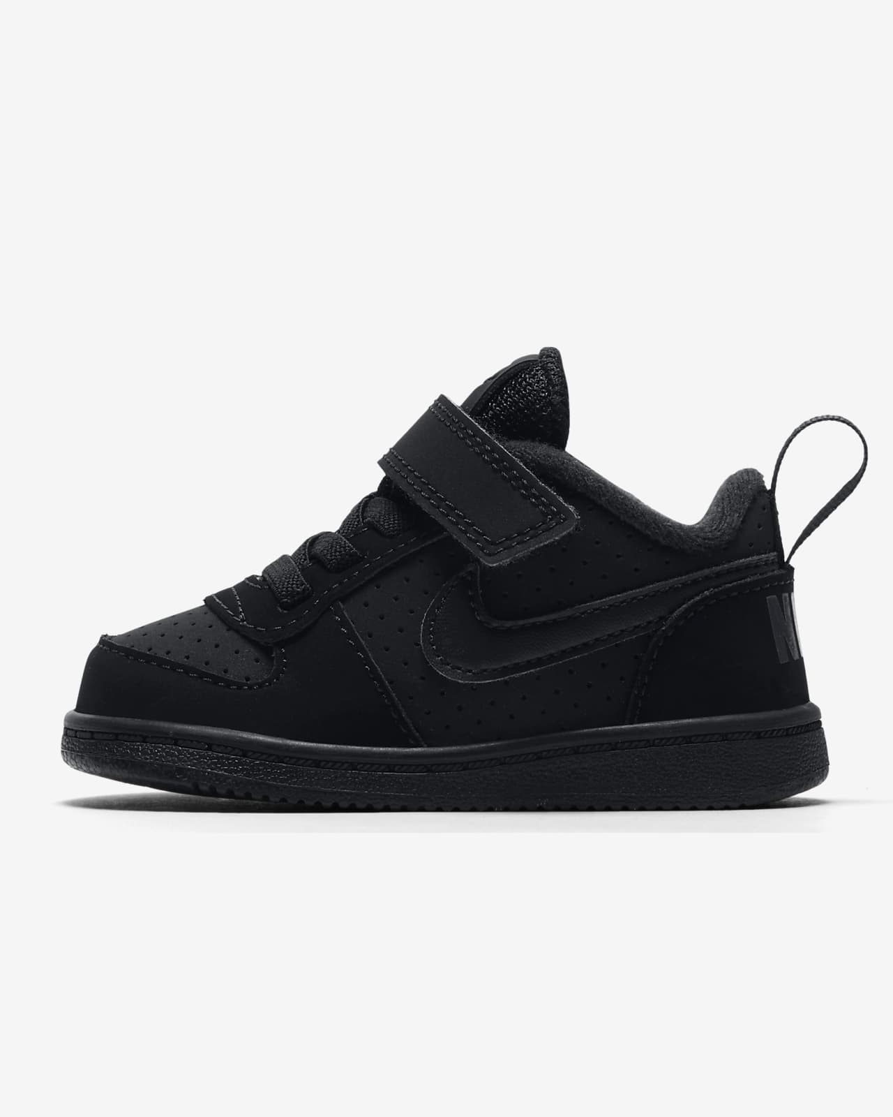 nike court borough infant black