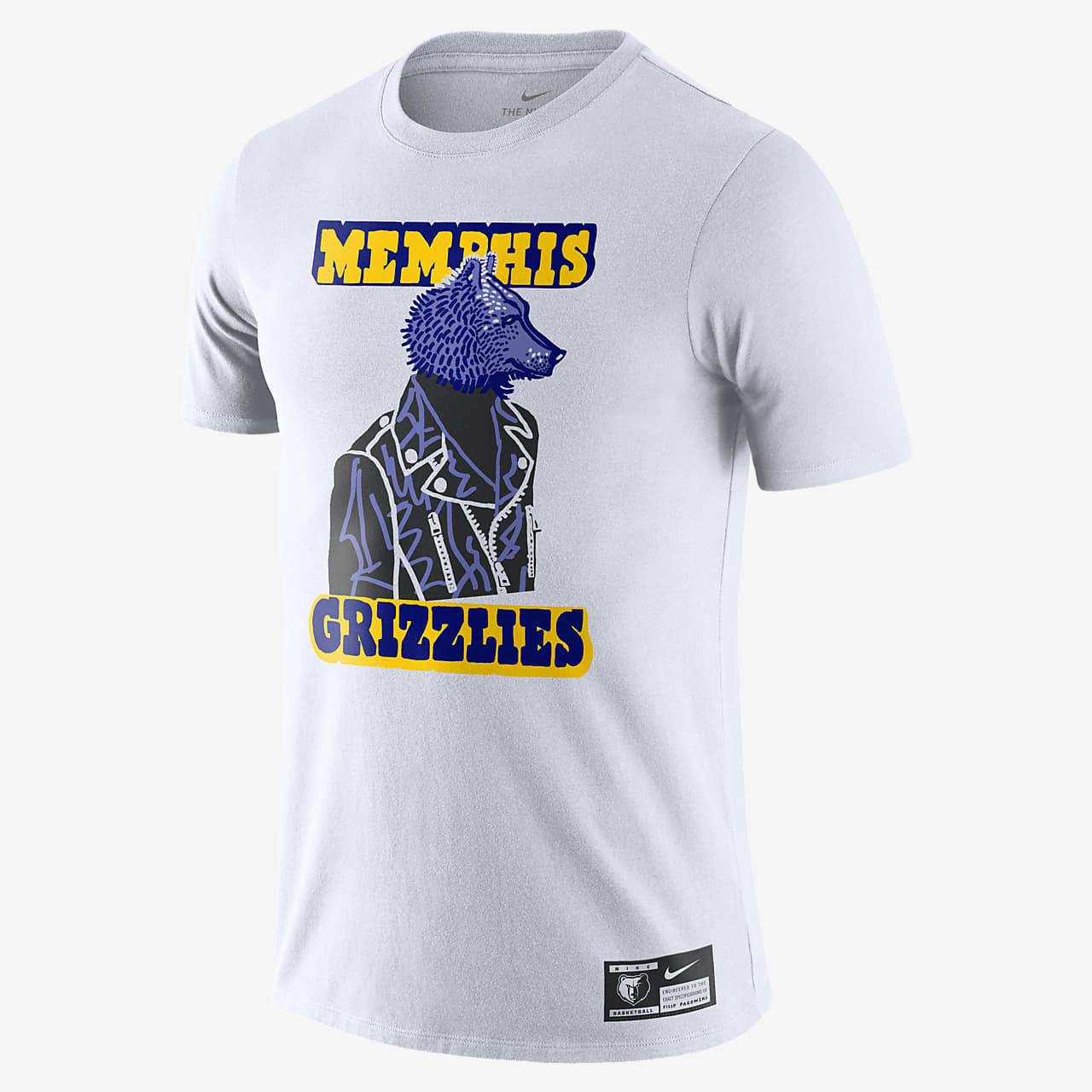 Memphis Grizzlies Nike x Filip Pagowski Men&#39;s NBA T-Shirt. 0