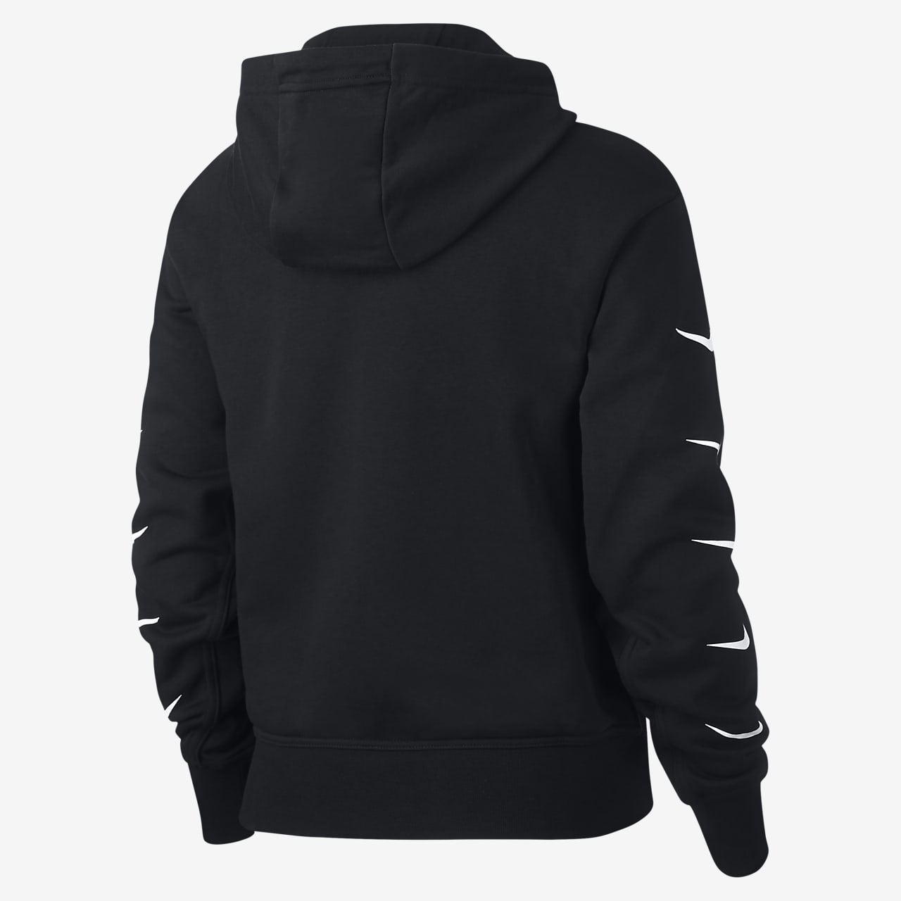 nike sportswear swoosh hoodie black