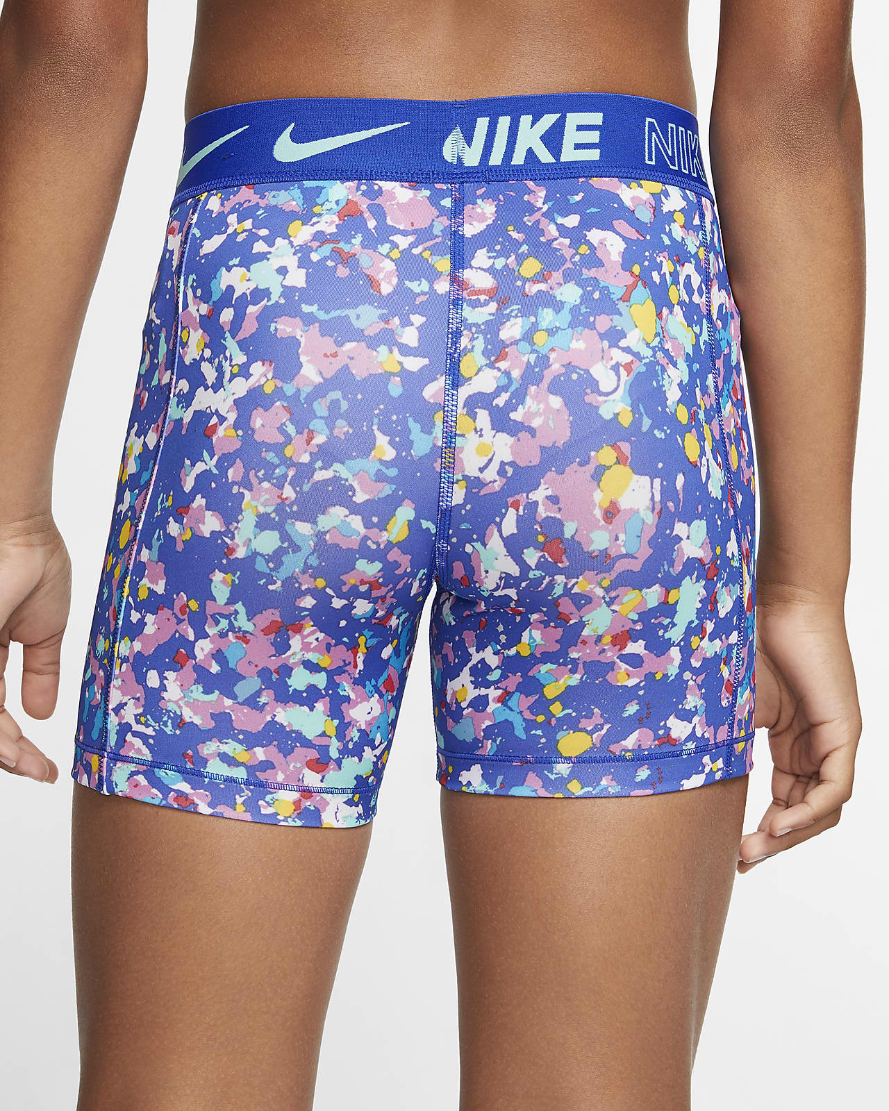 girls blue nike shorts