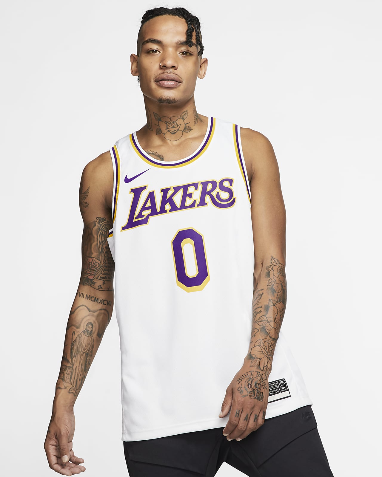 Kyle Kuzma Lakers Association Edition Nike NBA Swingman Jersey.