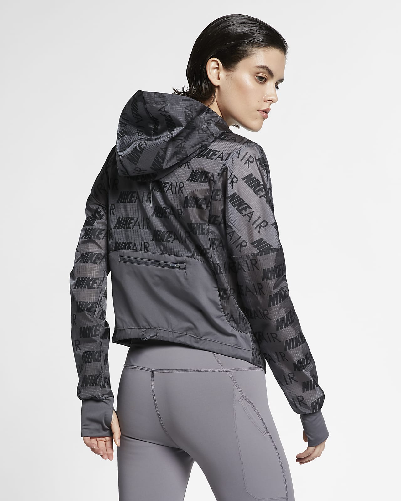 women's hooded running jacket nike air