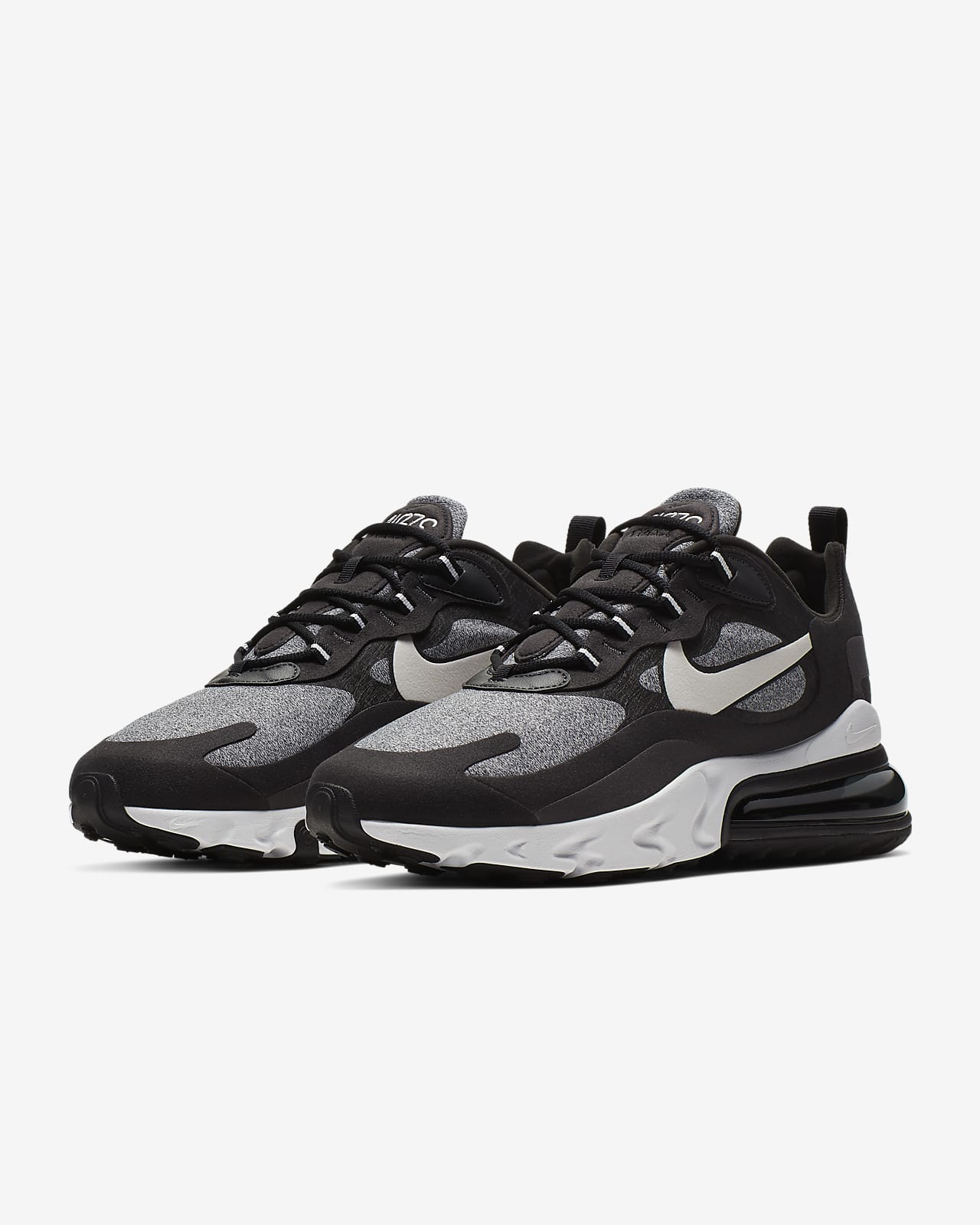 nike white and black air max 270 sneakers