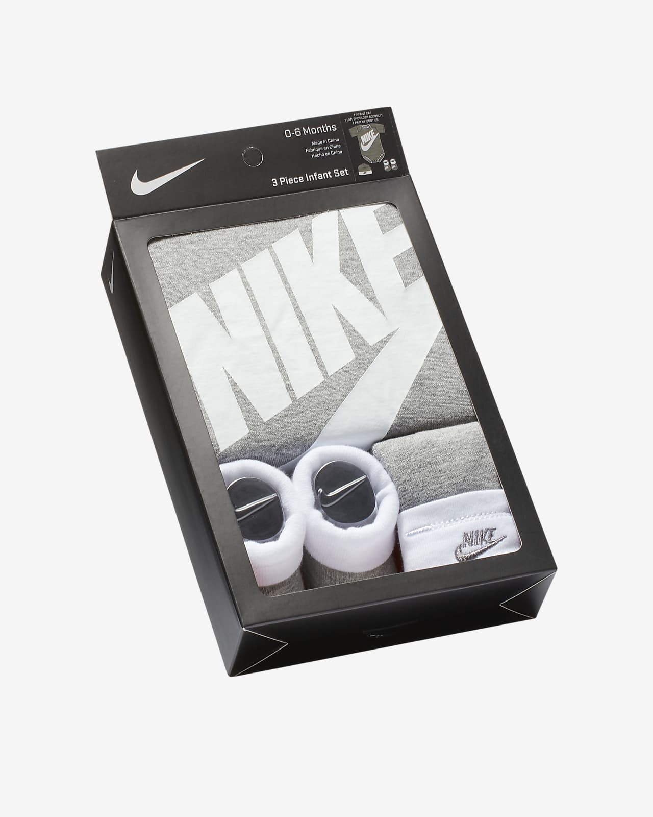 Nike Futura Baby (0-9M) 3-Piece Bodysuit Box Set