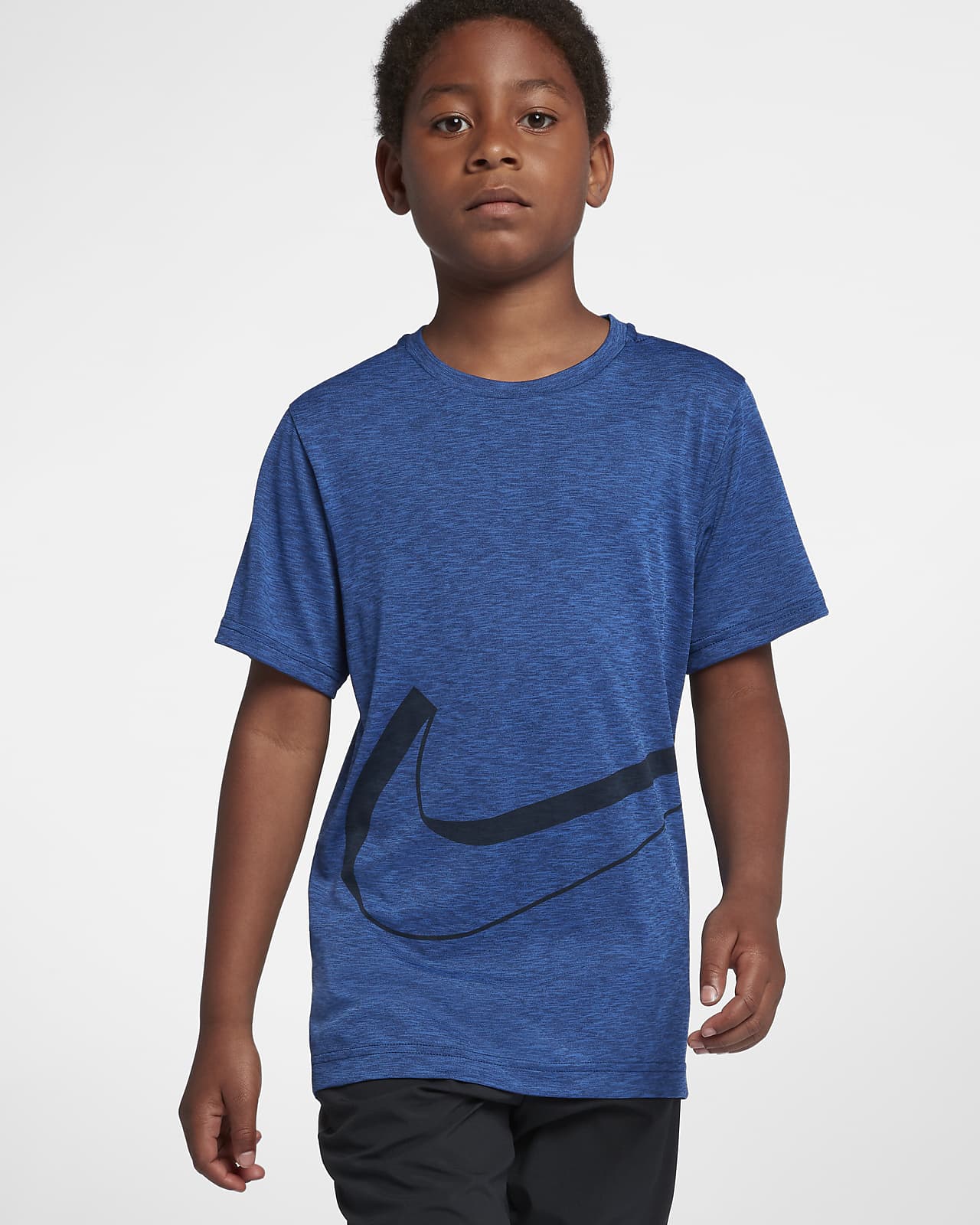 Nike Dri-FIT Breathe kortermet treningsoverdel til store barn (gutt)