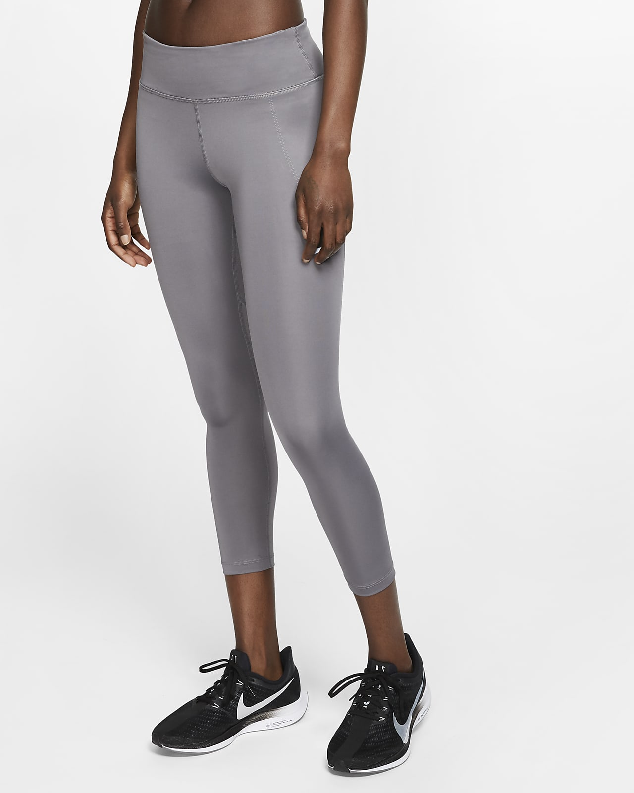  Nike Fast - Leggings cortos para correr de tiro medio