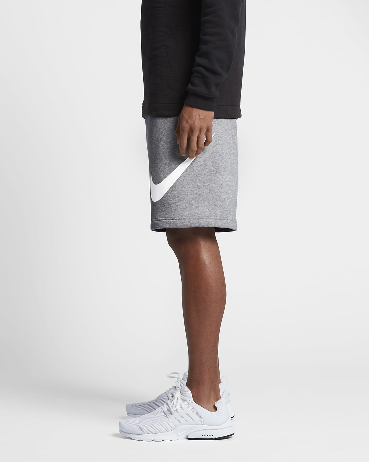 nike sweatpants shorts