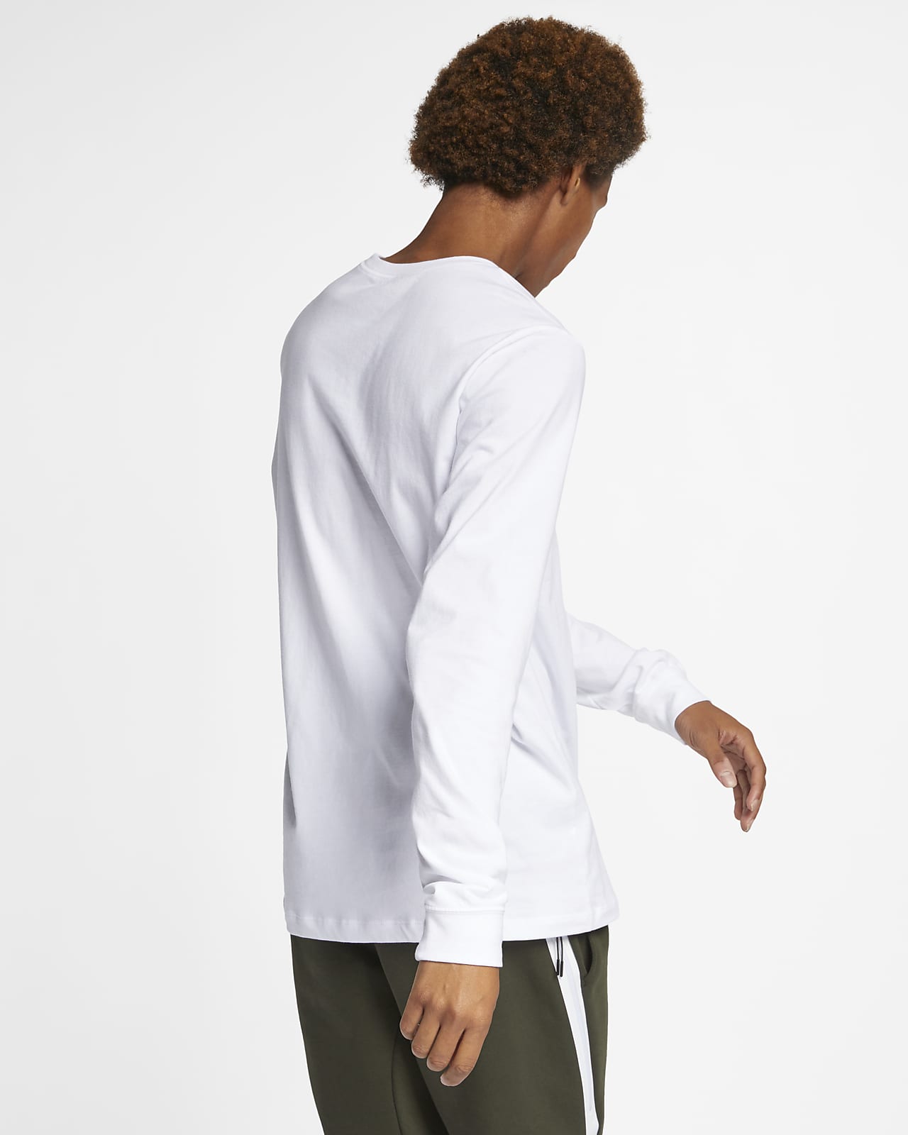 Nike Men's NBA Long Sleeve Tee / T-Shirt / Tshirt - Black/Multi