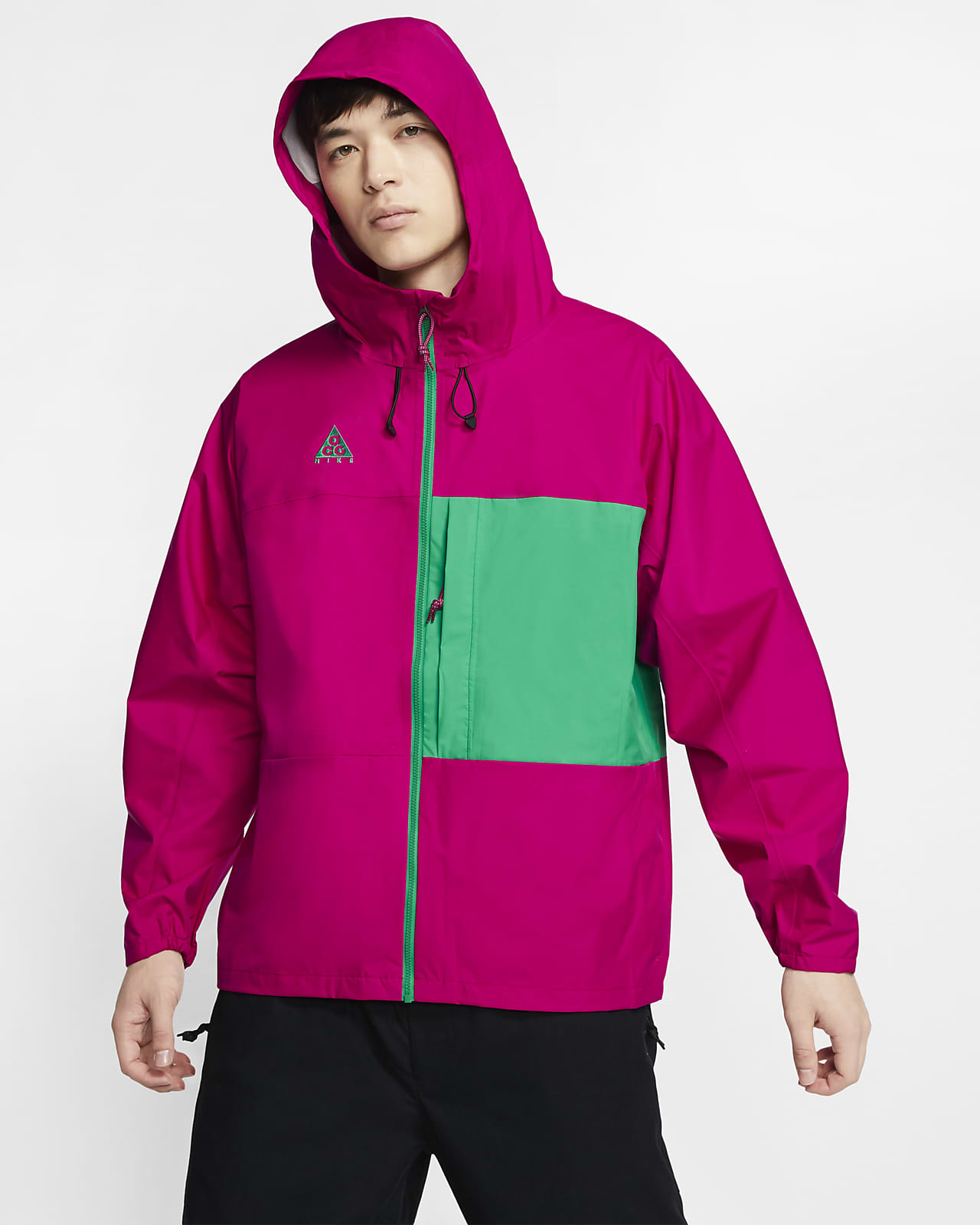 bubble red puffer jacket