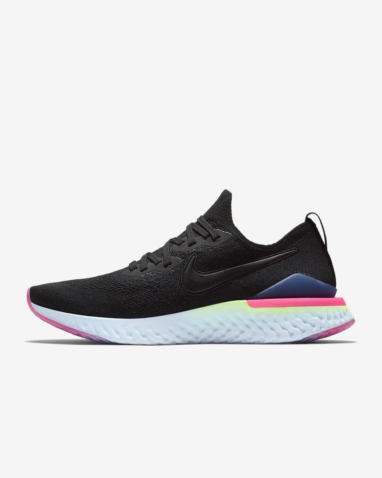 nike epic react flyknit black and grey