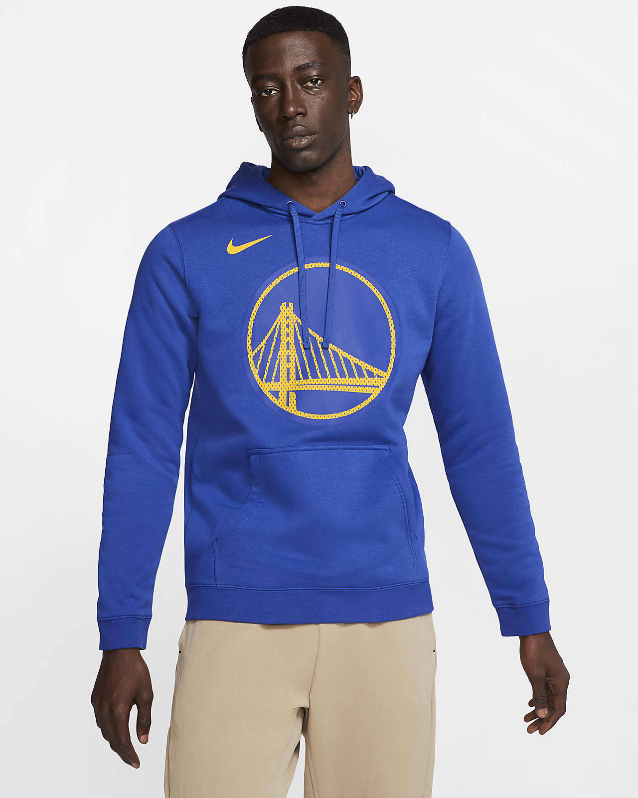 Sudadera con capucha de la NBA Nike para hombre Golden State Warriors Logo.  Nike.com