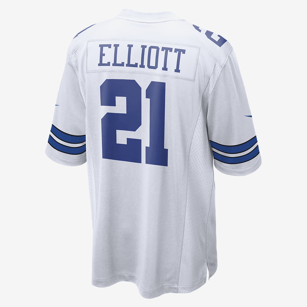 Ezekiel Elliott Signed Dallas Cowboys Nike Blue Limited XL Jersey BAS 37024