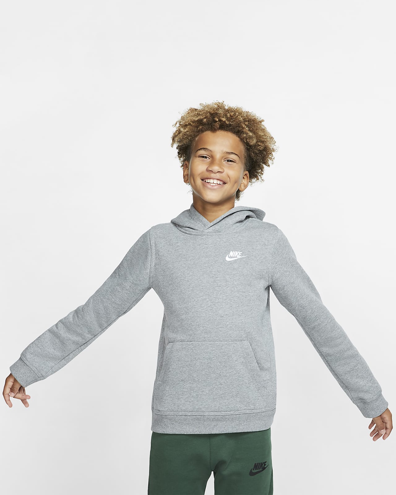 Bluza z kapturem dla dużych dzieci Nike Sportswear Club