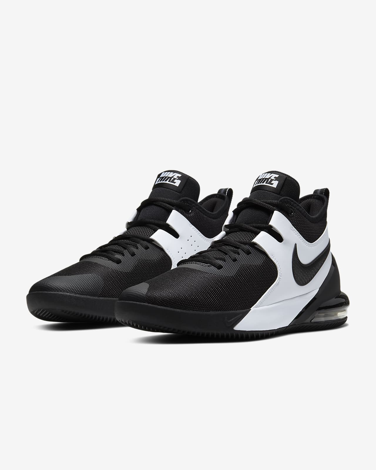 nike air black basketball shoes