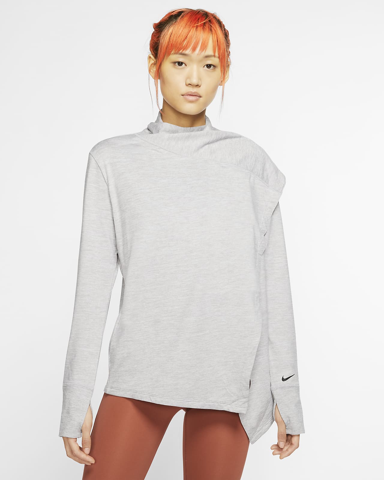 nike women's yoga long sleeve shirt