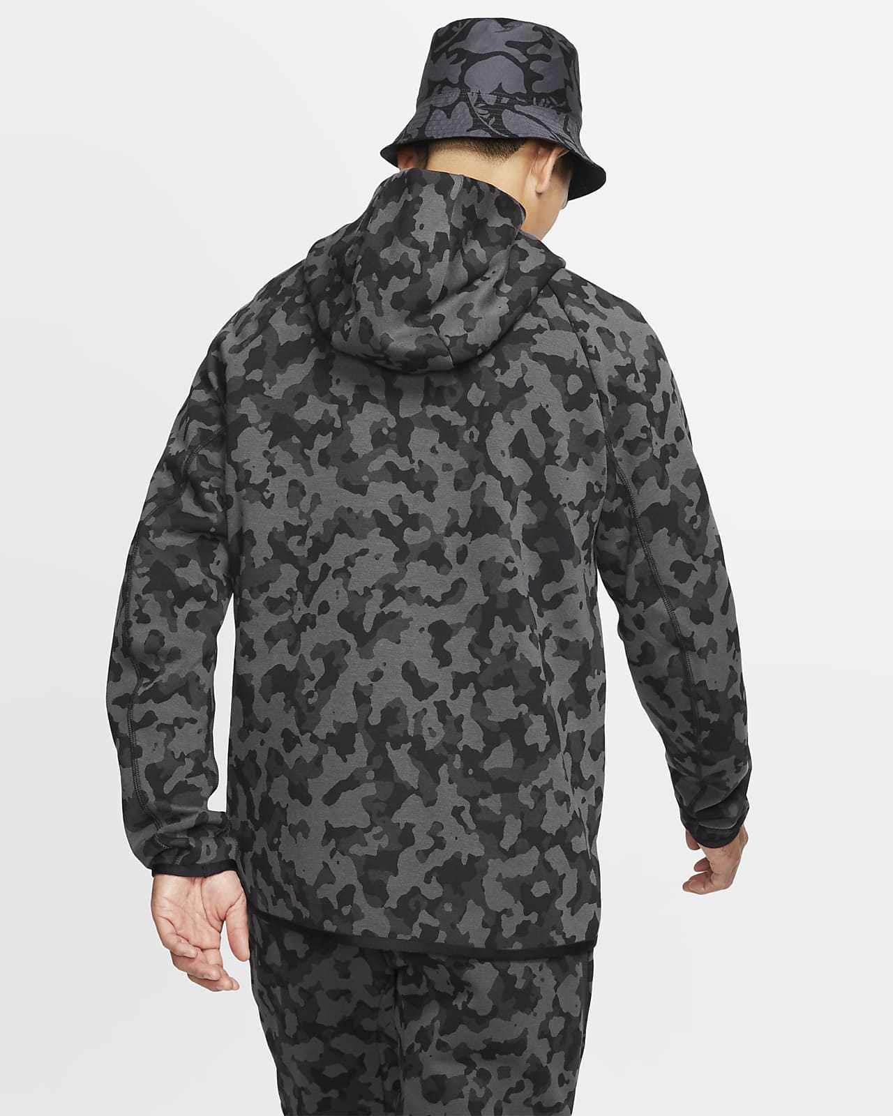 nike lightweight camo fleece hoodie